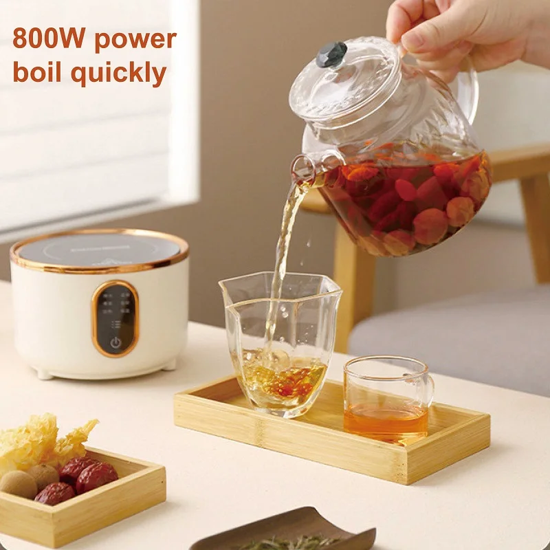 220V Electric Ceramic Stove Multifunctional Office Health Tea Stove Glass Tea Maker Boiling Water Electric Stove Auto Keep Warm 2