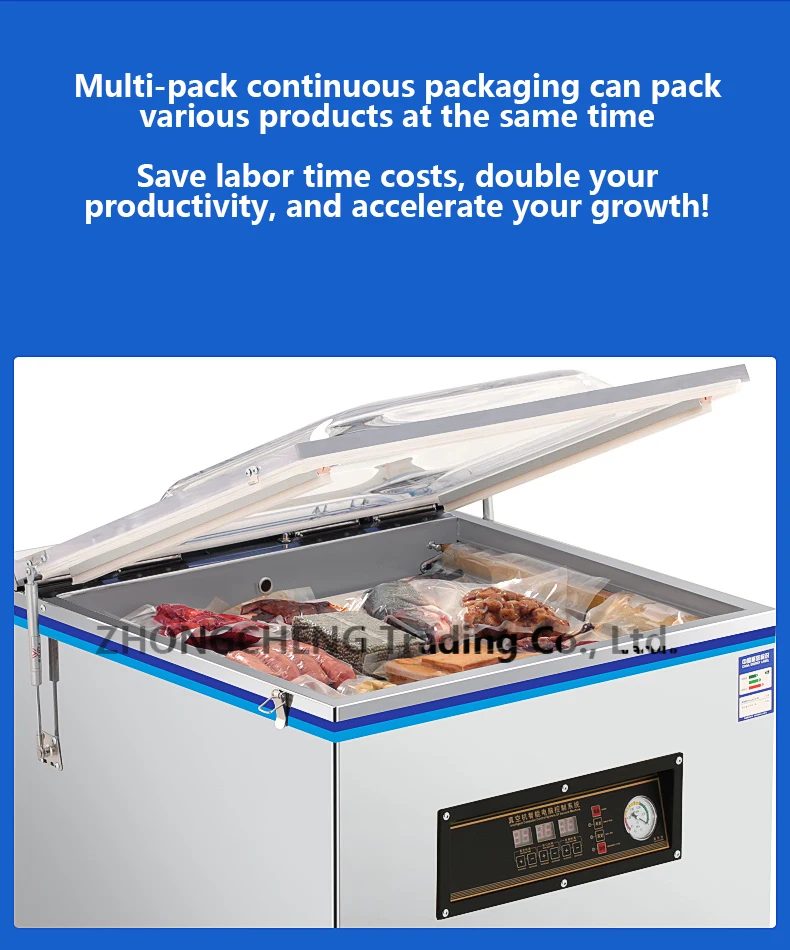 Description Picture 6 of itemVacuum Food Sealer Food Packaging Machine Large-scale Dry Wet Dual-purpose Pumping, Packaging, Plastic Sealing Machine