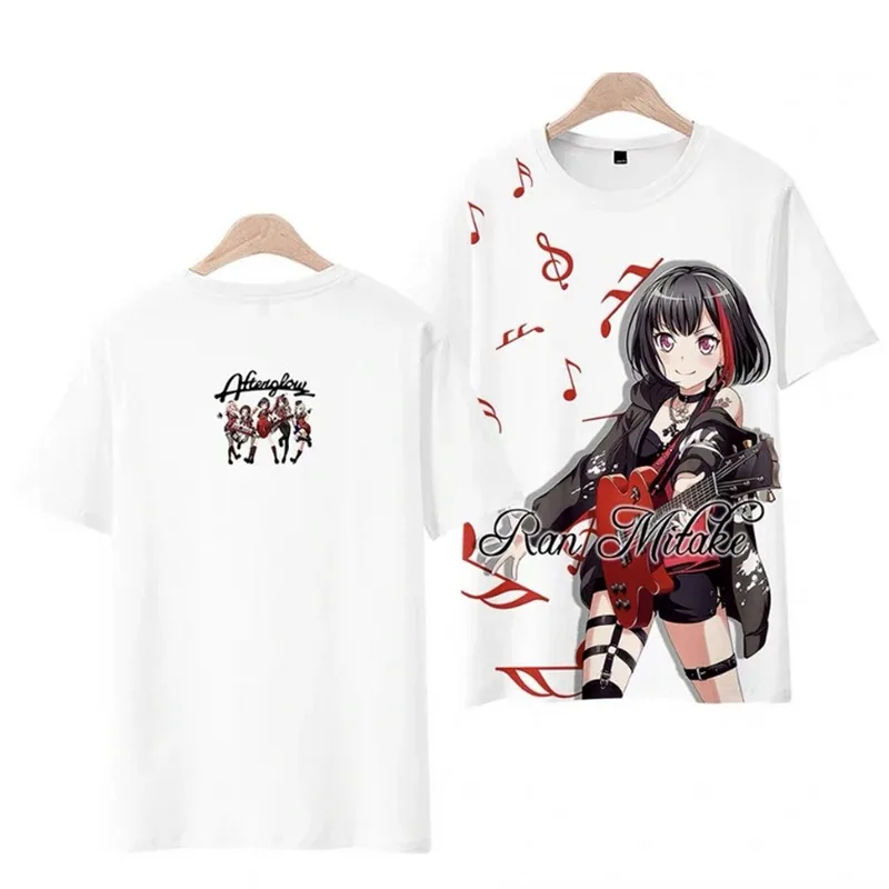 Kawaii music beautiful bang dream! 3d T-shirt fashion anime men women t-shirts tops o-neck short sleeve boys girls t-shirts