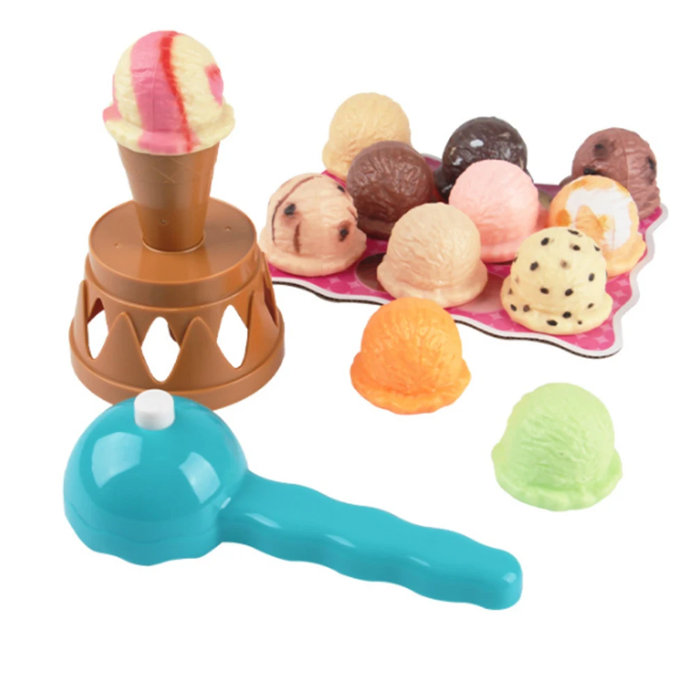 Ice cream stack up jogar torre brinquedos educativos presente de