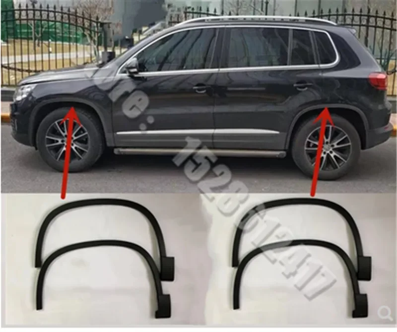 Car Styling Accessories for VW Volkswagen Tiguan MK1 2010-2016 Car Wheel Fender flares Wheel Extension Wheel Arches Plastic trim