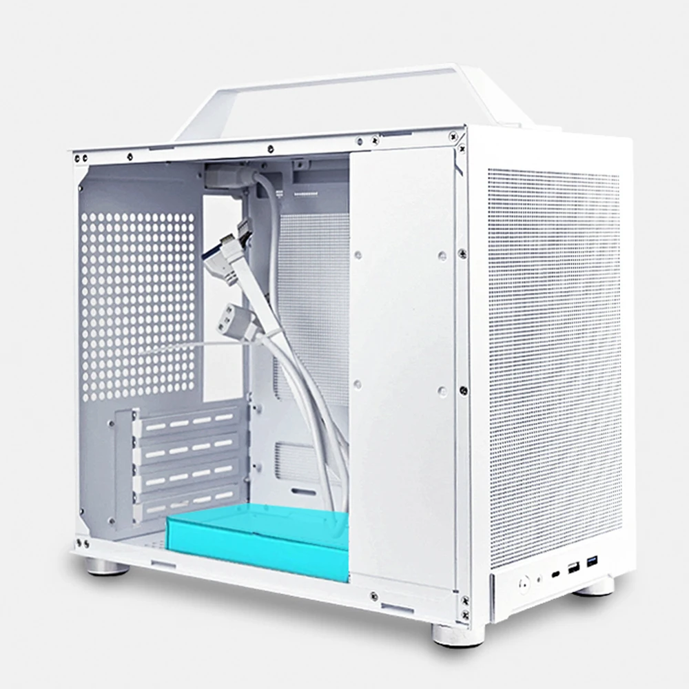 MATX PC 케이스 게이머 캐비닛 케이스, PC DIY 게이밍 컴퓨터 케이스, PC 캐비닛 휴대용 케이스, 방진 메쉬 데스크탑 섀시, 18.3L