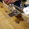 Stainless Steel Dowelling Jig - Seasoned Pro Kit with All Sizes + 3 Angles and Wall Bracket 3