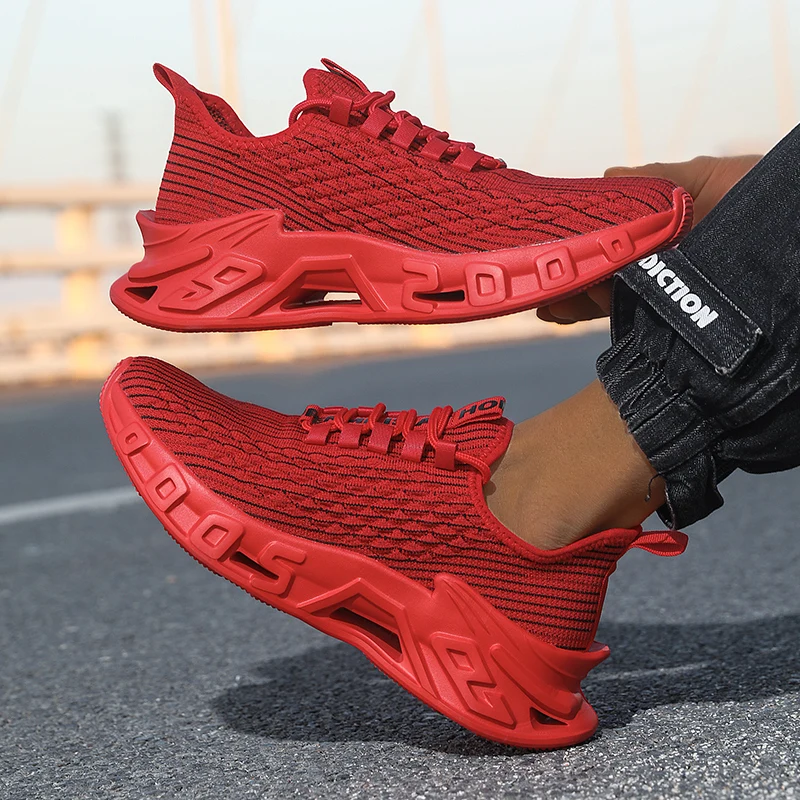 Men's Casual Sports Shoes, Lightweight and Breathable Fabric, Low-Top Lace-Up Shoes, Eva Soles, Comfortable Running, Training and Fitness Studio Shoes, All Year Round