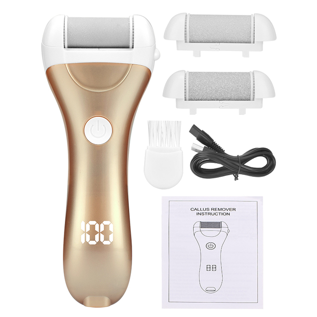 Electric Foot File Callus Remover Machine Pedicure Device Foot Care Tools Feet For Heels Remove Dead Skin display
