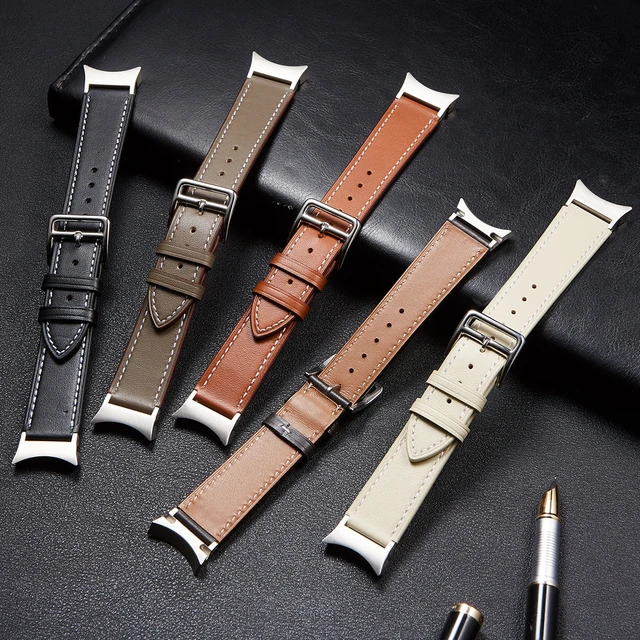 Samsung Watch 4 Classic Genuine Leather Bracelet  Samsung Galaxy Watch 5  Band Gap - Watchbands - Aliexpress