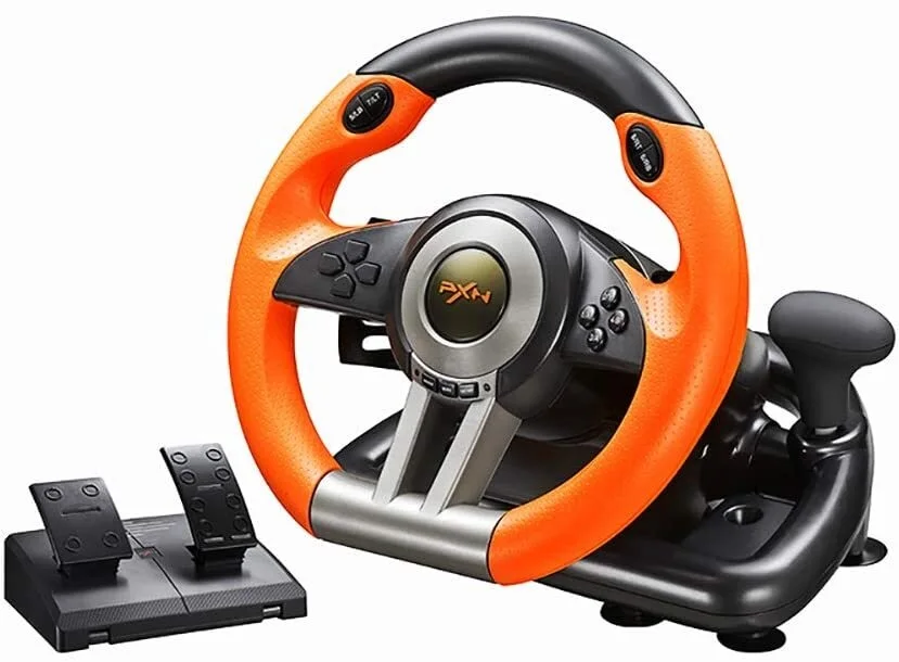 Новый игровой контроллер рулевого колеса вибрирующий гоночный для Xbox One ПК PS 3 4