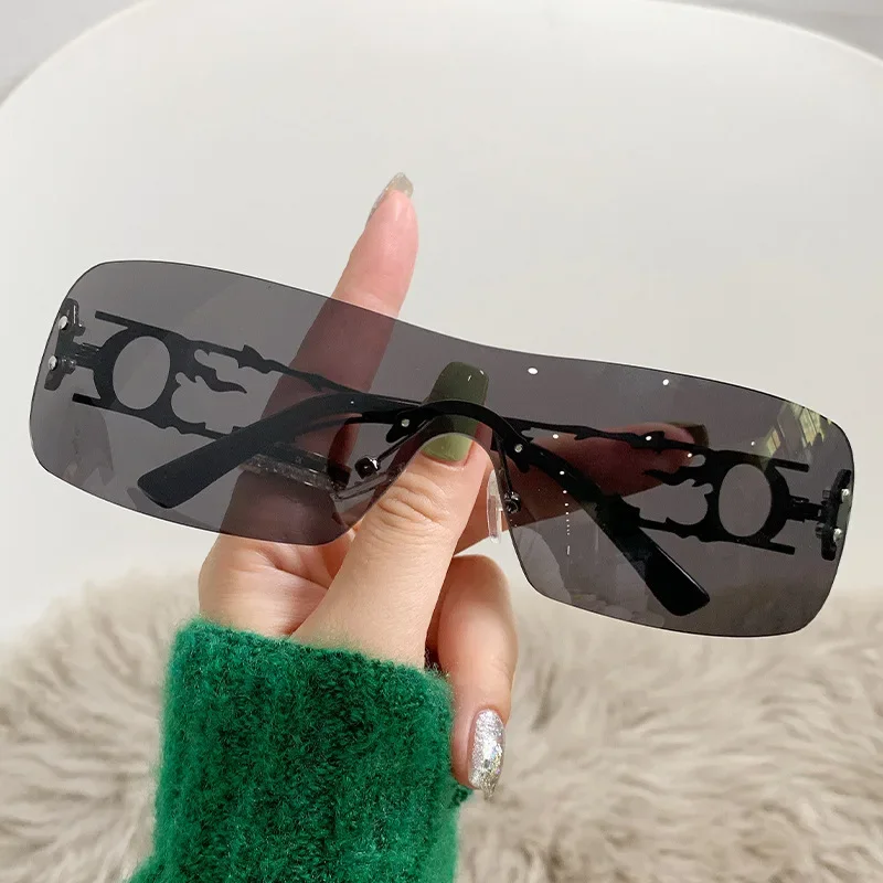 

New Borderless Joined Body Square Sunglasses Women's Brand Designer Fashion Sun Glasses Women Outdoor Travel Eyewear UV400