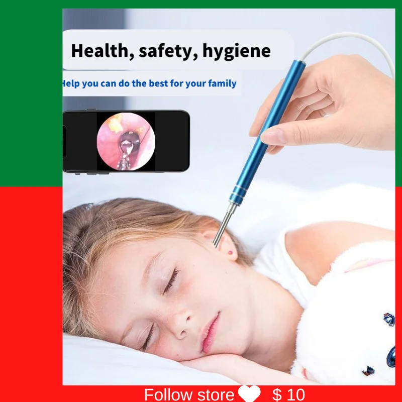 EarFairy Otoscopio Pulisci Orecchie Con Telecaera 1080P 3,5 HD - Foto 3