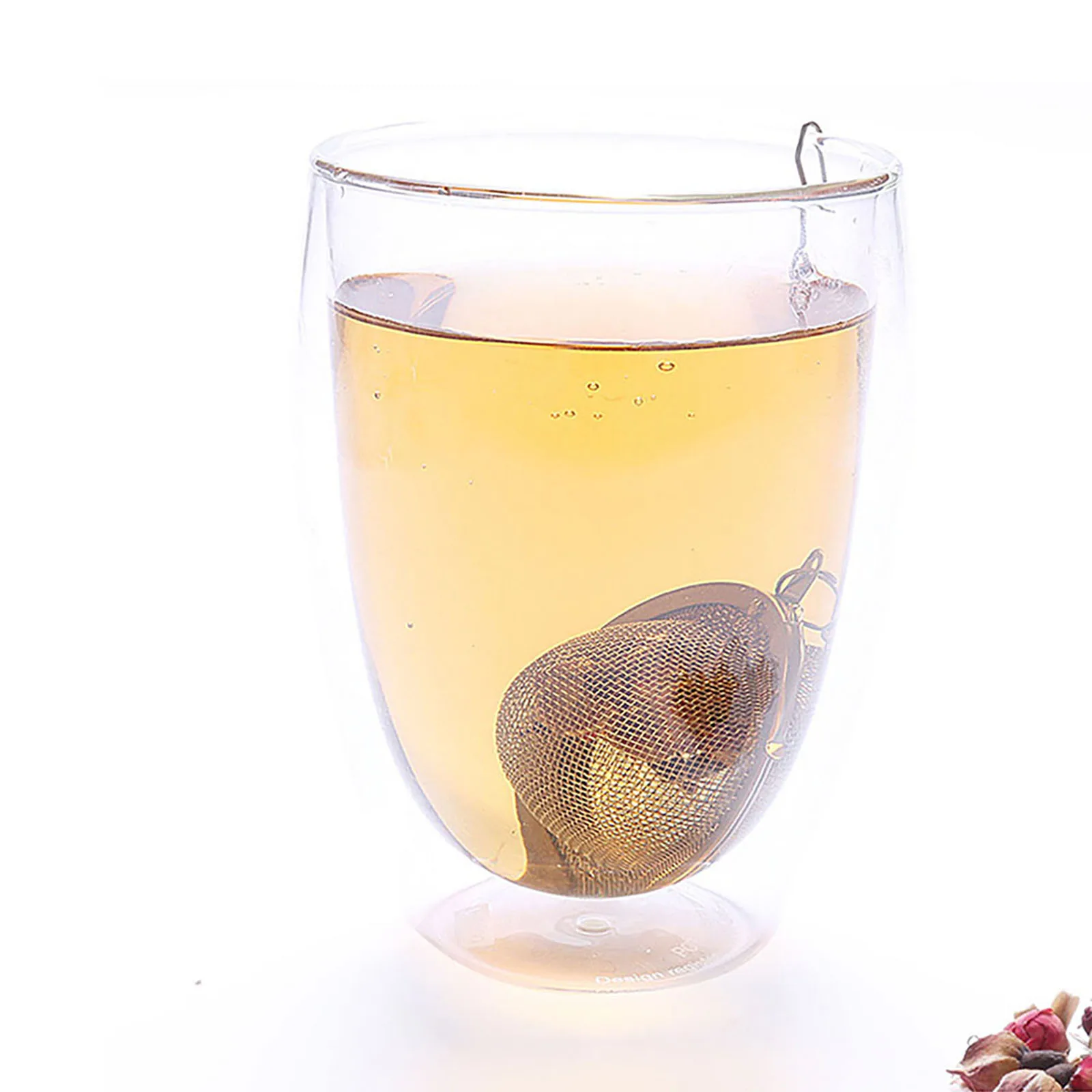 Description Picture 6 of itemRound Tea Infuser Stainless Steel Sphere Mesh Strainer Coffee Herb Spice Filter Diffuser Handle Ball Shape Match Tea Bags