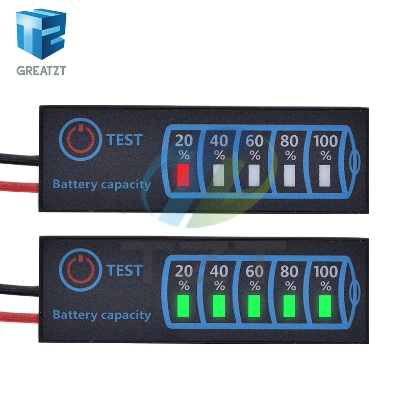 Indicatore del livello della batteria Batteria al litio ternaria serie 3 Tester per display della capacità della batteria al litio ferro fosfato al piombo - immagine 2
