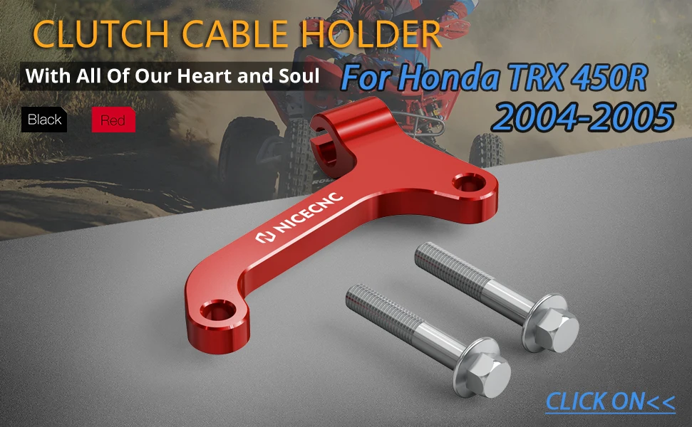 NICECNC Für TRX450R 2006–2009 Kupplungszughalter für Honda TRX450ER 2006–2014 2007 2008 22838-HP1–600 ATV 450R TRX Aluminium – Detail 3