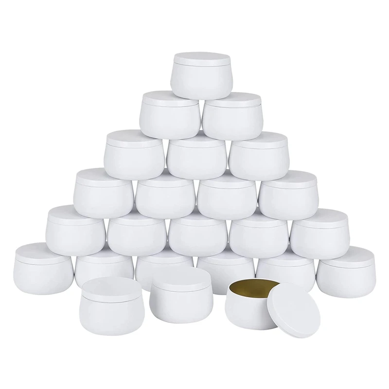 

24 Pcs 8Oz Candle Tins With Lids, Candle Jars, Bulk Candle Tins For Making Candles, Candle Making Jars