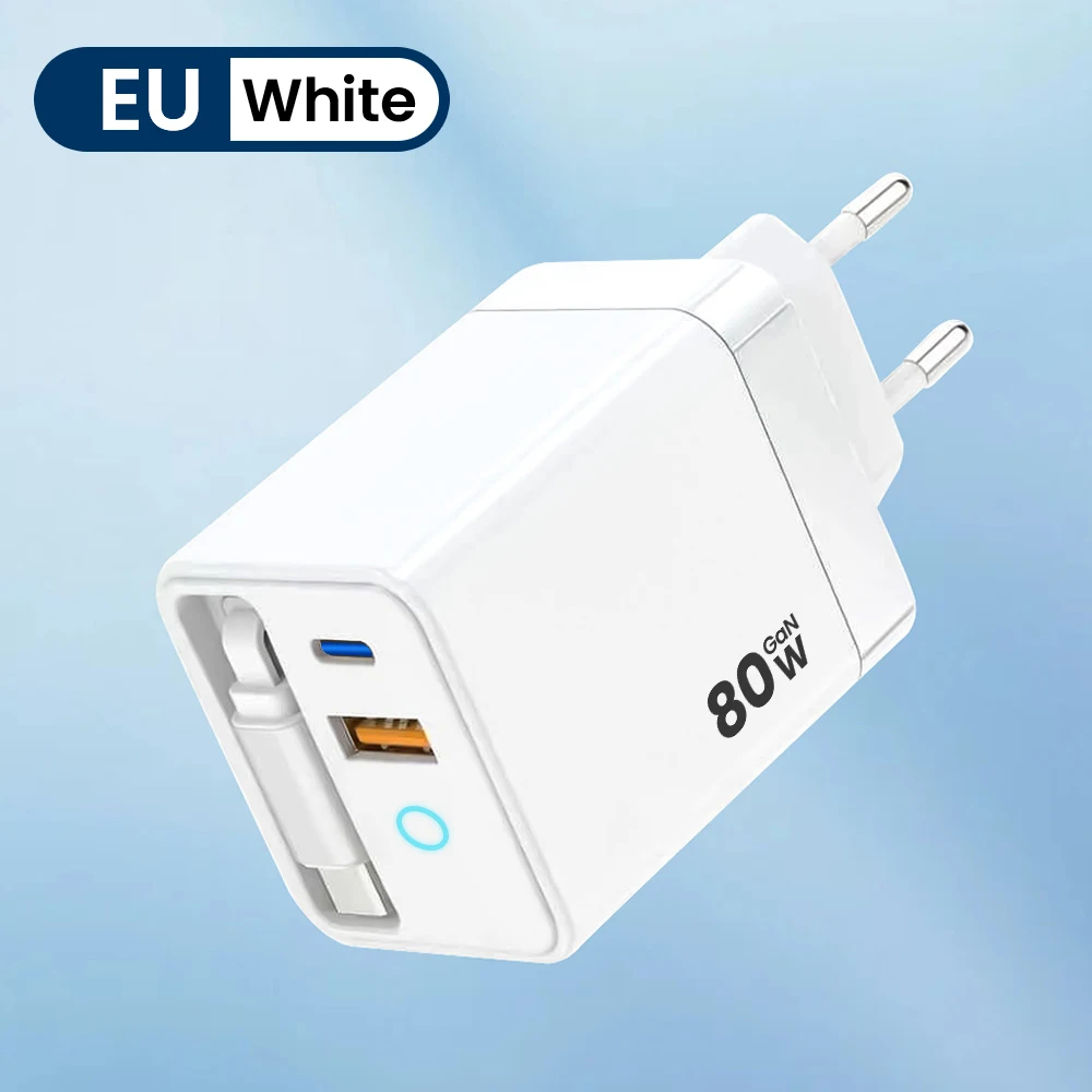 ตัวเลือกสินค้า ที่ชาร์จ USB-C 80W สายยืดหดได้ ชาร์จเร็วทุกอุปกรณ์