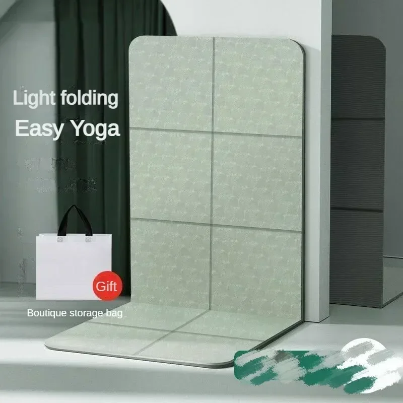 Collection foldable yoga mat eco friendly TPE double sided non-slip for workout