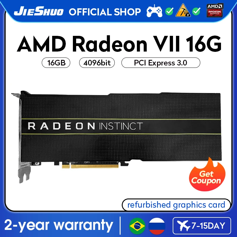 Amd Radeon R7 8xcore 4096 Mb Hypermemory AMD-Radeon-VII-16G-Mining-Graphics-GPU-4096-bit-GDDR6X-JIESHUO-Amdvii
