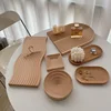 Japanese Wooden Tray Decorations for Storing Modern, Simple, and High-end Entrance Tea Table Decorations 1
