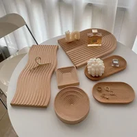 Japanese Wooden Tray Decorations for Storing Modern, Simple, and High-end Entrance Tea Table Decorations 1