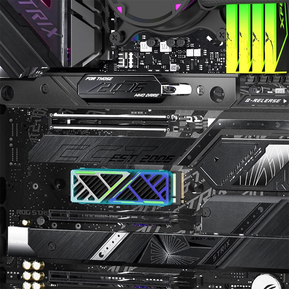 NVME NGFF 라디에이터 마그네슘 알루미늄 합금 솔리드 스테이트 드라이브 방열판, 열 실리콘 패드, PC 및 PS5 용 M.2 방열판 쿨러