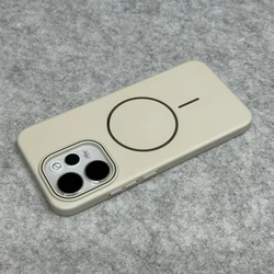 Slim Solid Color Frosted Magnetic PC Cover - Shockproof Bumper for OPPO Reno15 Pro (Peak Rock)