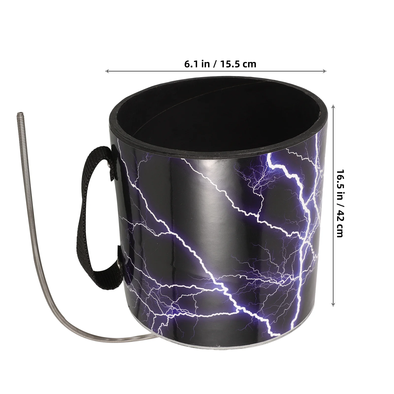 Sounding Horn Thunder Drum Child Stormy Tube Percussion Metal Instrument Music Performance Prop