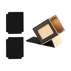 Premium PU Leather Card Storage Box for Collectible Trading Cards (Yellow)