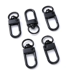 Set of 10 Elegant Gold and Silver Plated Lobster Clasp Hooks for Jewelry Making and Crafting (Black)