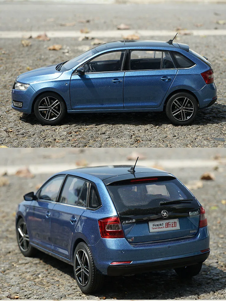 Diecast 1/18 Scale Skoda Rapid Sedan Alloy Simulation Car Model