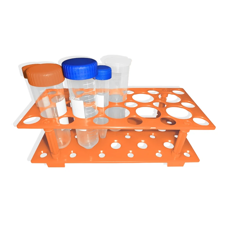Test Tube Rack 28 Holes 10/15/50ml Centrifuge Tube Rack Laboratory Detachable Plastic Test Tubes Holder Stand Bracket