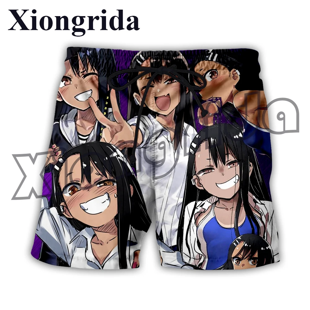 Nagatoro Hayase Kawaii Shorts Mens 3D Hentai Sexy Anime Short Pants Cosplay Otaku Beach Trunks Unisex Trousers Summer