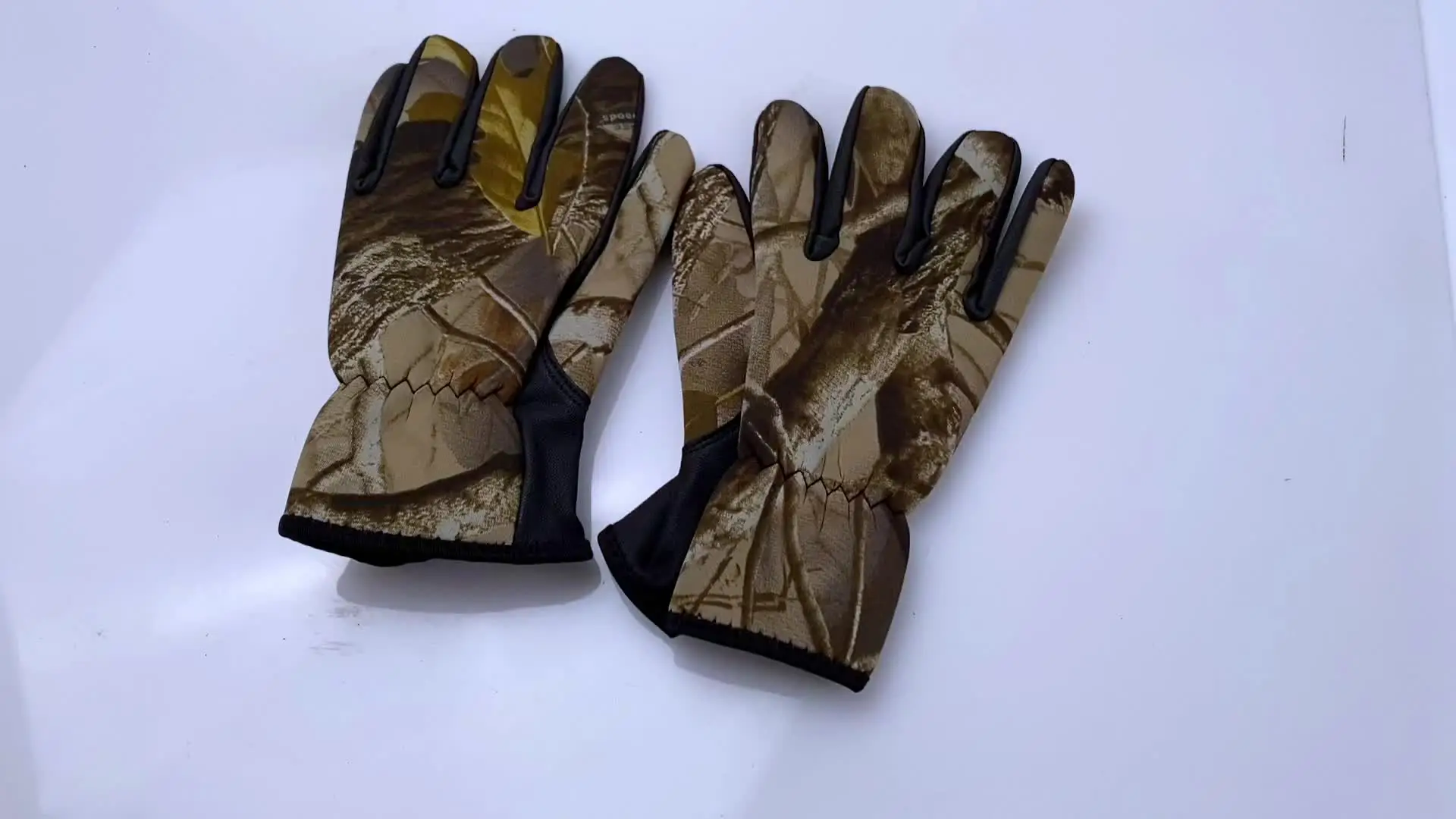 Guanti Mimetici 3D GUGULUZA Per Caccia E Birdwatching - Effetto Camuffamento, Lavabili A Mano