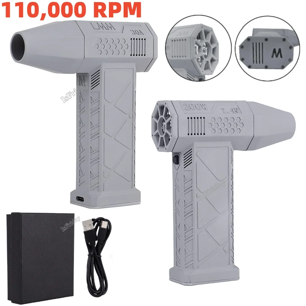 Mini Turbo Violent Fan Jet Turbo Fan 110000 Rpm 45 M/S Potente Ventilatore Con Ventilatore A Condotto Ad Alta Velocità Ventilatore Ad Aria Essiccatore