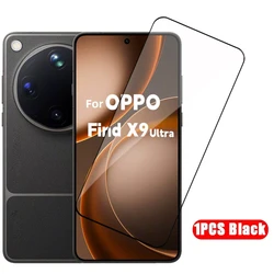 Premium Tempered Glass Full Cover Screen Protector, HD Protective Phone Film for OPPO Find X9 Ultra (1Pcs)