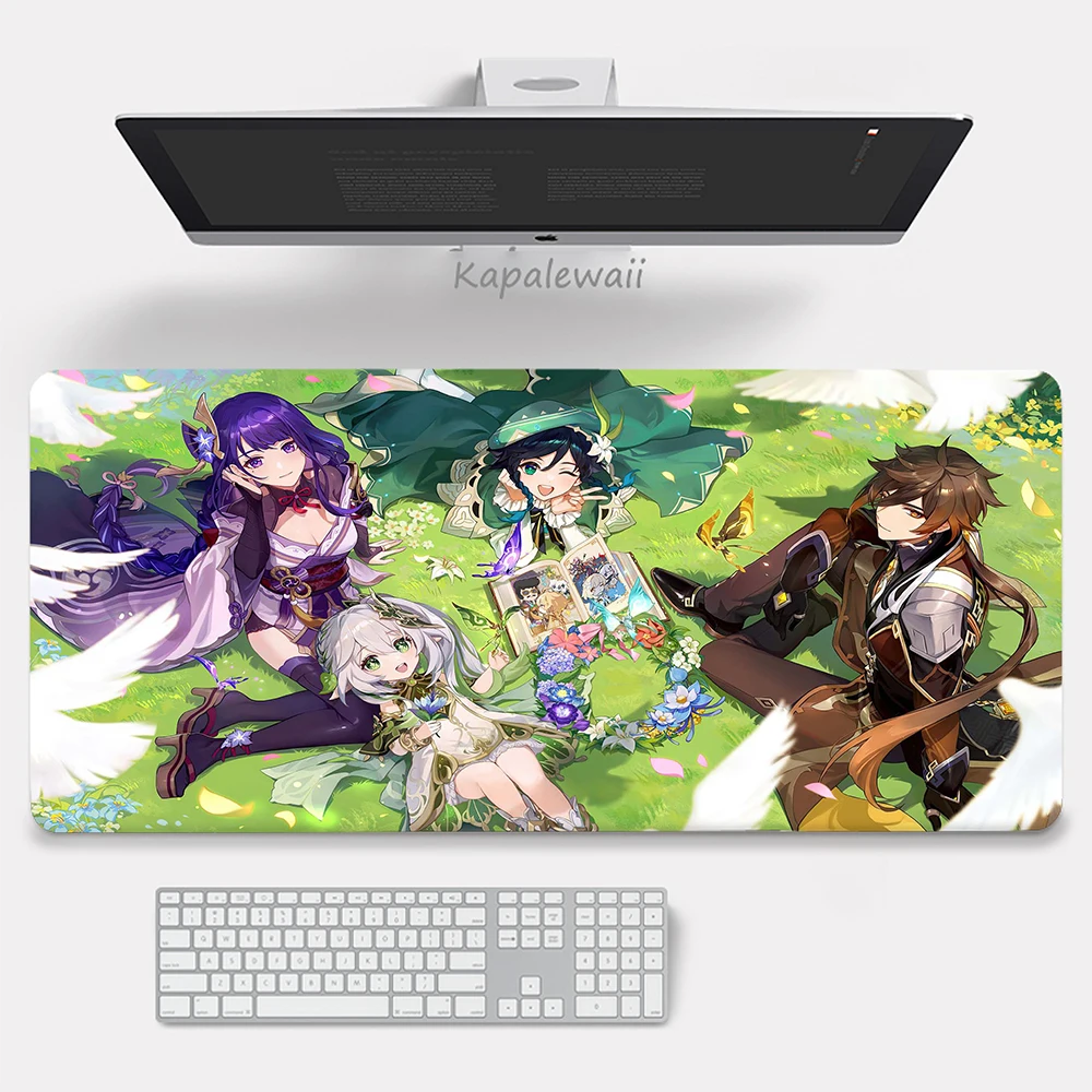 

Large Mouse Pad Original Gaming Mousepad Anime Genshin Impact Locking Edge Mousemat Pc Gamer Keyboard Mousepads Art Desk Mats