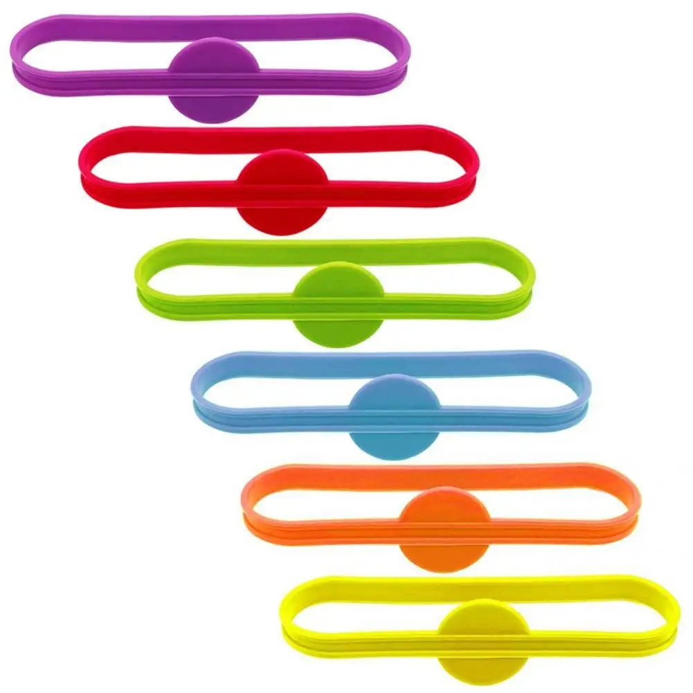 Safe Silicone Wine Tags 6Pcs/Bag Long Strips for Cup Dishwasher Glass Bottle Strip Tag Marker for Cup
