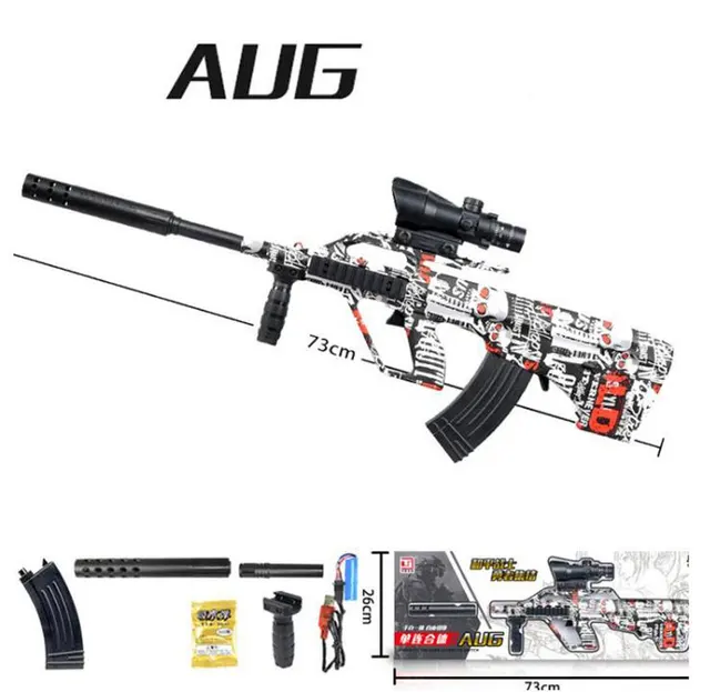 AUG Gel Blaster Gun Water Gun Blaster Airsoft Weapons Manual Electric 2 Modes Paintball Graffiti For Adults Boys CS Fighting 2