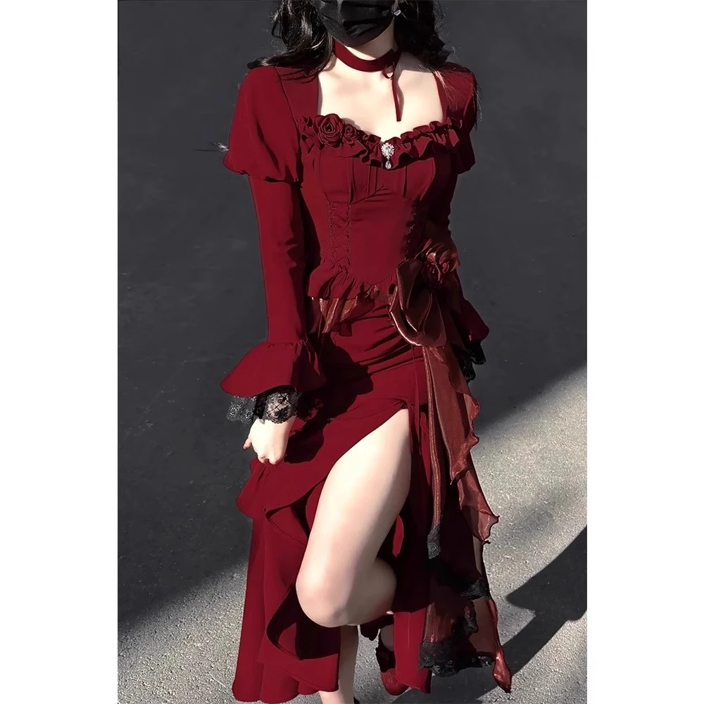 

Fishtail Dress Elegant Slim Birthday Party Formal