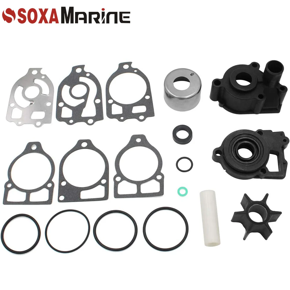 Water Pump Kit Mercruiser Alpha One Gen 1 110 120 140 150 165 175 200 225 228 260 470 485 898 V 46-44292A5 46-96148A8 water pump impeller kit