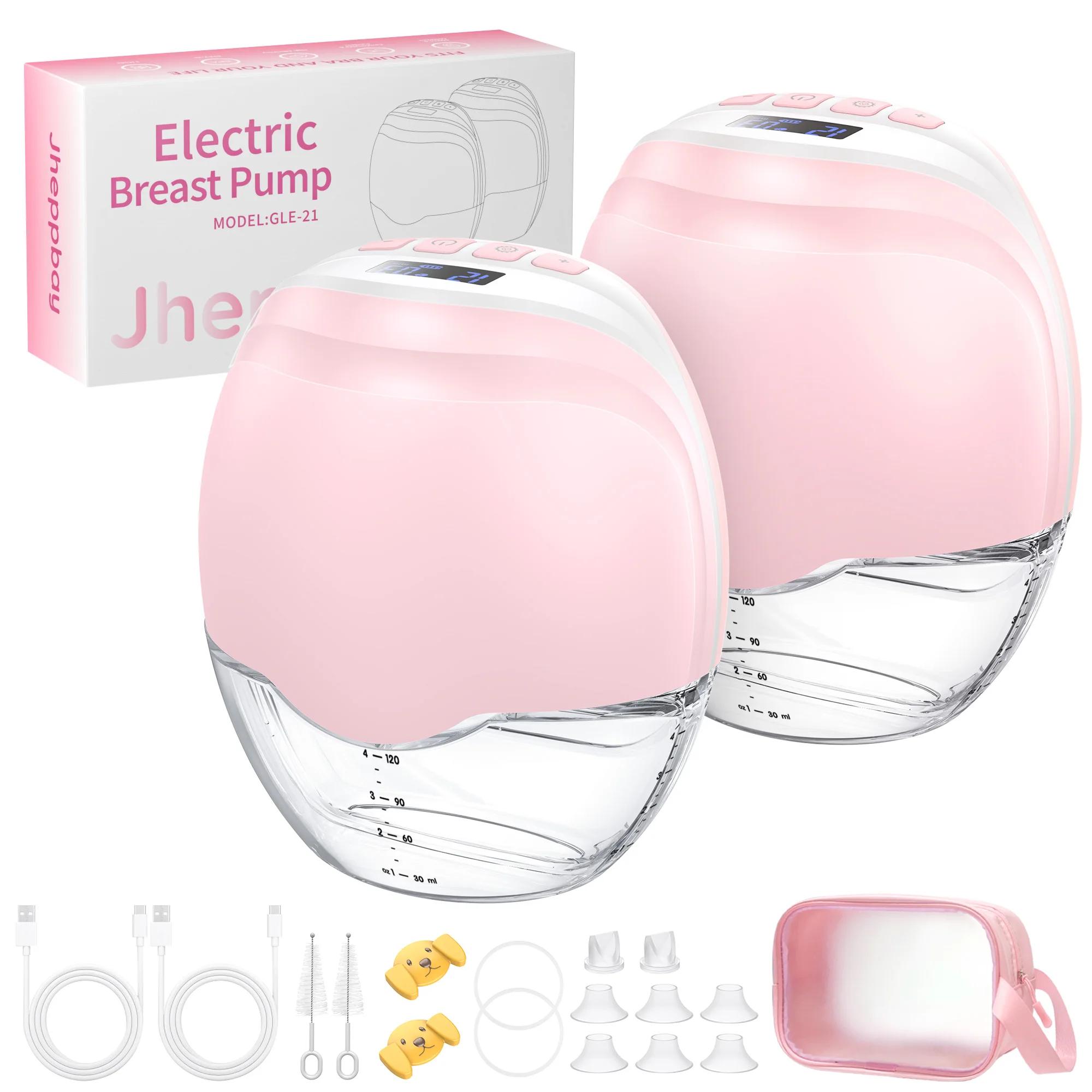 Hands Free Electric Wearable Breast Pump 3 Modes & 12 Levels Portable Wireless Low Noise Breastfeeding breast pump