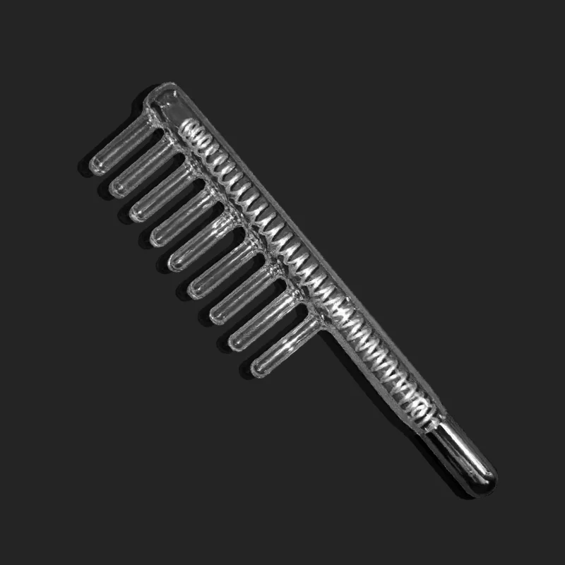 High Frequency Facial Argon Hair Comb Electrode Nozzle Attachment Tubes Face Massager Purple Light Hair Care Violet 1Pcs