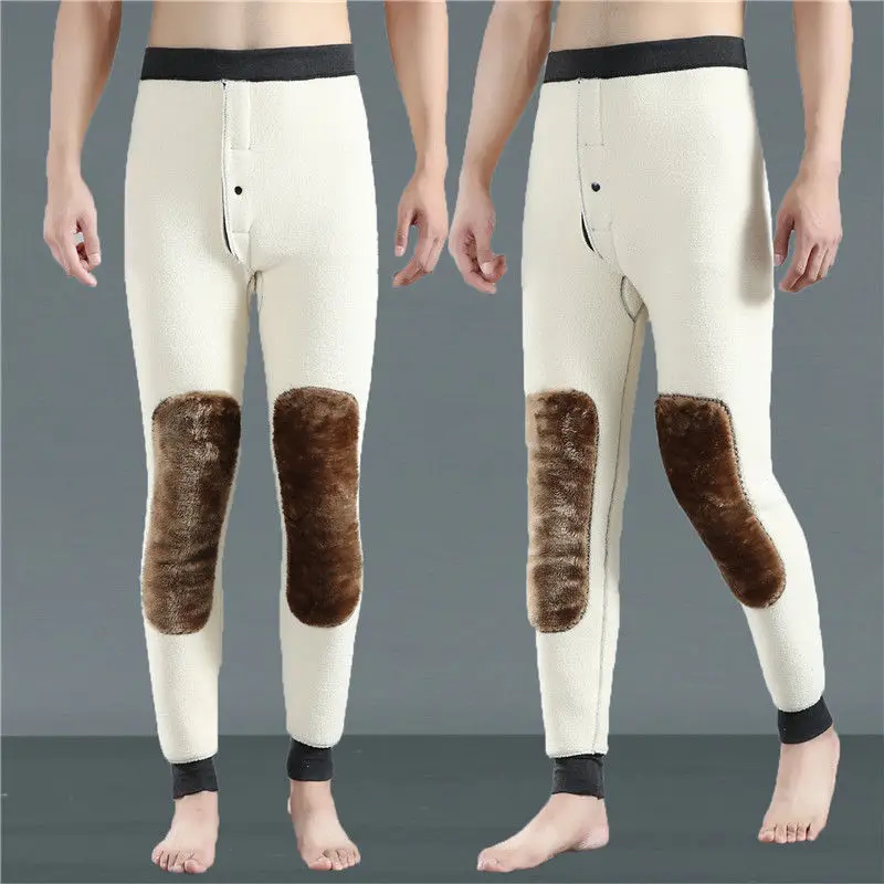 

Men Thermal Underwear Long Johns Underwear 2023 Winter New Bottoming Trousers Warm Underpants Male Legging Tight Pants X67