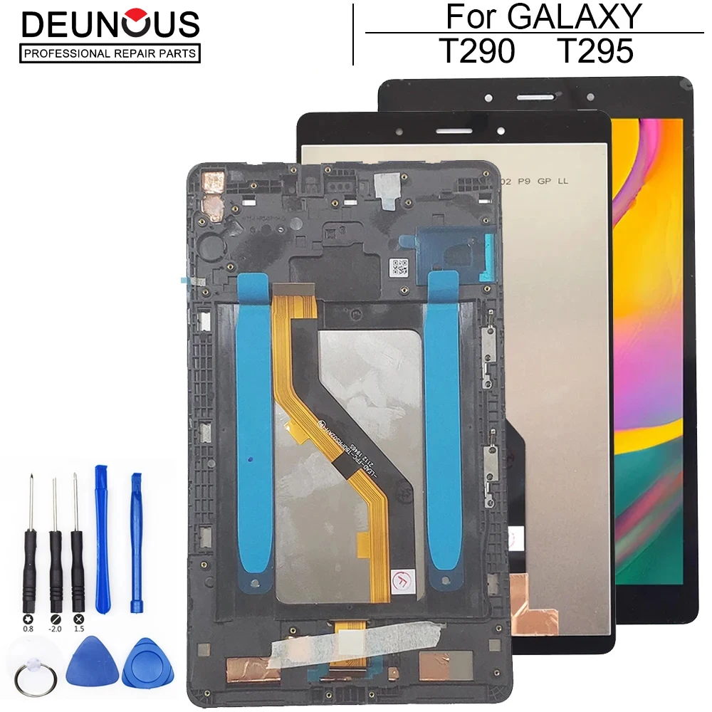 Conjunto Digitador de Tela Sensível ao Toque Display Lcd Samsung Galaxy Tab a 802023 Sm-t290 Sm-t295 T290 T295 Novo