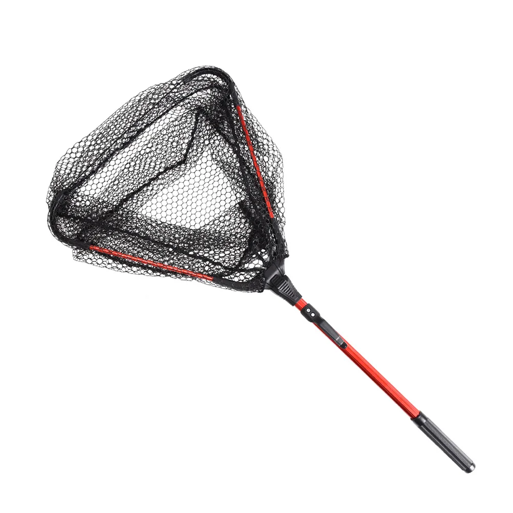 

Fishing Nets Foldable Extendable Landing Triangle Handwritten Telescopic Pole Handle