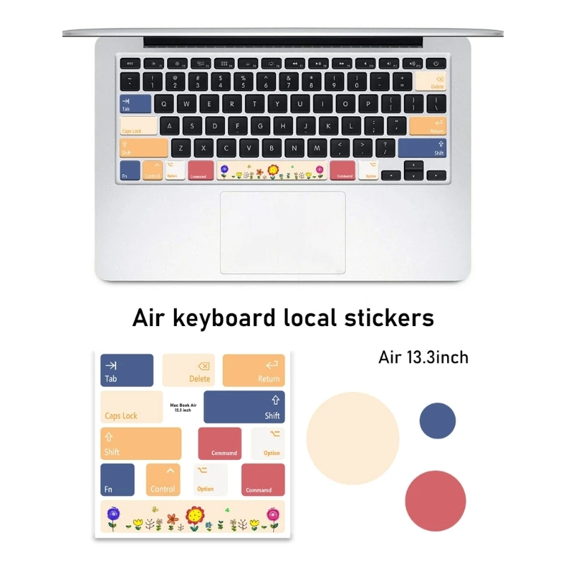 Keyboard Skin Stickers Keyboard Tearable Button Film Cartoon Cute Animation Texture Cover for macair keyboard stickers keyboard cover vinyl film sticker