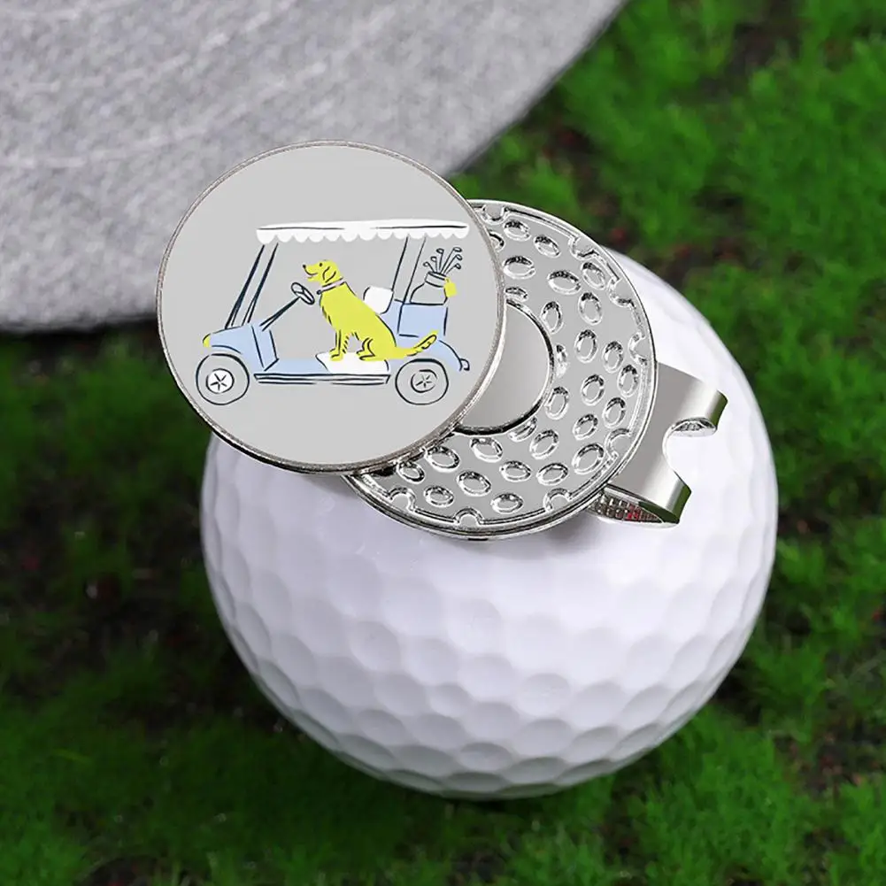 3*2.5cm Magnetic Golf Ball Marker Clips Metal Golf Ball Markers Hat Clip Golfing Accessories Alloy Metal Clip For Golfer Lover