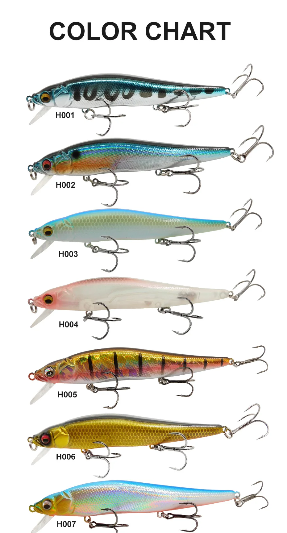 ESFISHING Wobbler Angelköder Jerkbait 11cm 15g 0-1,2m Professioneller Minnow Hardbait Peche Tackles Vibration – Detail 9
