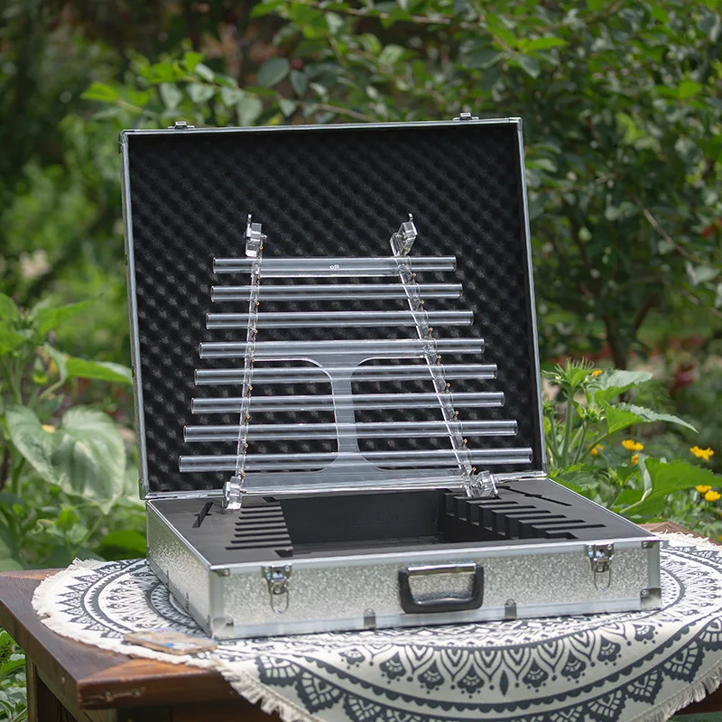 Portable Crystal Harp Meditative Yoga Traditional Chinese Harp Funny Relax and Soothe The Body Stringed Musical Instrument