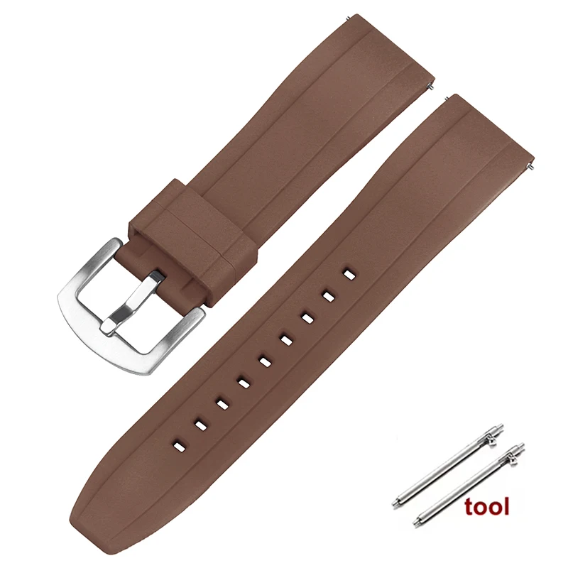 Premium Waterproof Silicone Sport Strap - Quick Release, Multiple Colors