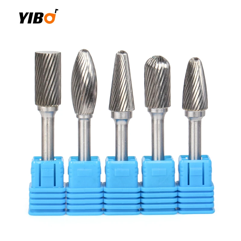 Carbide Rotary Burr File Tool Point Die Grinder Abrasive Tools Drill Milling Carving Bit Tools Head Tungsten