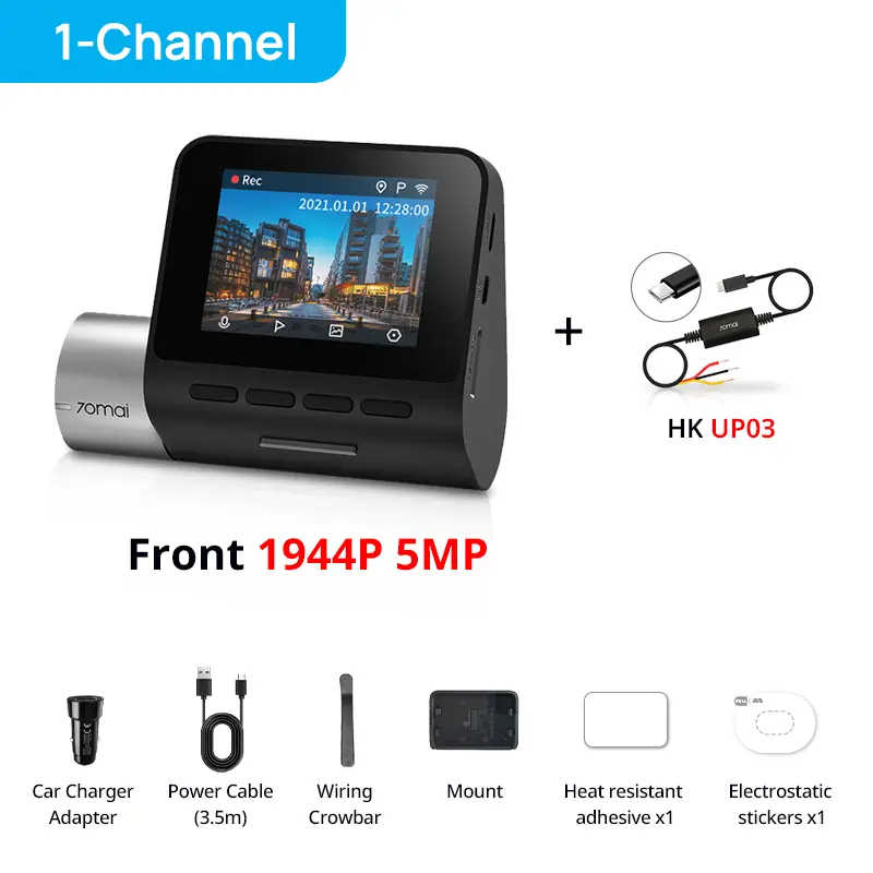 70mai Dash Cam Pro Plus A500S 1944P ADAS GPS Camera 70mai Front Cam A500S 140FOV Car DVR 24H Parking Support Rear Interior Cam - Image 8